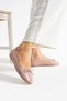 Dusty Rose Patent Leather Toe Bow Detailed Women's Ballerinas – Vegan Leather, Non-Slip Sole, Casual & Office Chic - 2