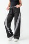 Girls' Wide Leg Pocketed Comfortable Cut Combed Cotton Sweatpants