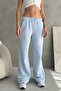 Elastic Waist Tied Waterway Stripe Wide Leg Pants - High Waist Comfortable Textured Knitted - 2