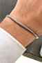 Stainless Italian Snake Snake Model Silver Men's Tarnish Adjustable Steel Bracelet - 5