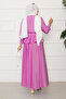 Double Strawberry Set with Tie Detail Skirt Pink - 3
