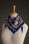 Batik Pattern Sparkling Crystal Scarf - 3