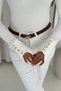 Women's Burgundy Long Sleeve Blouse – Stylish Design with Gold Button Detail - 4