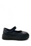 815 Orthopedic 100% Genuine Leather Lightweight Girls Preschool Black Ballerinas