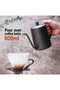 طقم قهوة V60 مكون من 7 قطع – طقم قهوة مع ملعقة، ومصفاة، ومطحنة، وغلاية - 6