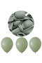 Mildew Green Eucalyptus Balloon Pastel 50-Piece Bulk Organization Set Birthday Party Decoration - 5