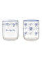 Winter Collection Stylish Design with Bow Pattern Glass Water Cup Set of 3 280 ml City - 5