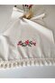 Embroidered Authentic Organic Fringed Soft Linen Runner 47X120 cm - 6