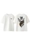 The Iron Beez Design Back Printed Cotton White Oversize T-Shirt