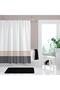 Bathroom Curtain 2X120X200 Double Wing Shower Curtain Ring Shower Cabin Curtain with Gift 2108