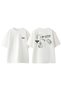 The Last of Us Drawing Design Back Printed Cotton White Oversize T-Shirt