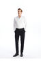 White Slim Fit Long Sleeve Men's Shirt - 3