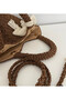 Design Hand Knitted Paper Rope Scarf Detailed Women's Shoulder and Hand Bag (Medium Size) - 3