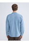 Regular Fit Long Sleeve Men's Jean Shirt - 4