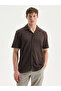 Esvab • Modern & Distinctive Standard Fit Cuban Roba Collar Short Sleeve Men's Shirt