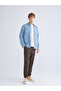 Regular Fit Long Sleeve Men's Jean Shirt - 2