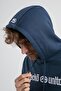 Yorker Navy Blue Sweatshirt Embroidered Loose Fit Men's Sweatshirt - 6