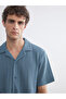 Regular Fit Collar Short Sleeve Men's Shirt - 3
