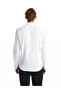 White Slim Fit Long Sleeve Men's Shirt - 5
