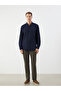 Regular Fit Long Sleeve Dobby Men's Shirt - 2