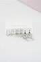 Women's Vip Series Baguette Zircon Cubic Zirconia Clip-On Set of 6 Earrings - 2