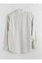 Regular Fit Long Sleeve Linen Men's Shirt - 2