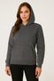 Women's Hooded Pocket Oversize Three Thread Fabric Sweatshirt Daily Casual Model