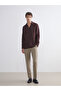 Ozmarka New Season Brown Regular Fit 100% Linen Men's Shirt - 3