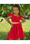 Yakut Crop Top and Skirt Set