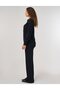 Zipper Closure Viscose Knitwear Tunic Black - 3