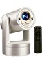 Mini Smart 4K Projector, Rechargeable WiFi Bluetooth, Remote, Portable Home/Outdoor Movie Use
