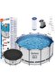 , Steel Pro Frame Pool Set (Pool, Filter Pump, Ladder, Ground Cloth, Cover)