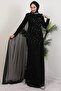 Asrın Beading فستان سهرة أسود - 2