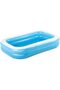 54006-BNFX16XX02 Rectangular Inflatable Family Pool - 103 inch, Blue, White - 2