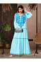 Hand Embroidered Lucknowi Chikankari Cotton Jalabiya-AL3942 - 5