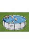 Steel Pro MAX Frame Pool Complete Set with Filter Pump Diameter 457 x 122 cm, Light Grey, Ro - 4