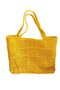 Women's Yellow Hand Knitted Shoulder Bag - 5
