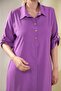 111966 Women's Plus Size Button Detailed Dress Lilac - 7