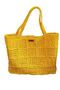 Women's Yellow Hand Knitted Shoulder Bag - 4