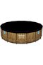 Power Steel Swim Vista Pool Set, Family Swimming Pool with Windows, Rattan Print Garden Pool - 8