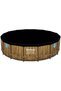 Power Steel Swim Vista Pool Set, Family Swimming Pool with Windows, Rattan Print Garden Pool - 5