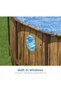 Power Steel Swim Vista Pool Set, Family Swimming Pool with Windows, Rattan Print Garden Pool - 7
