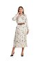 Patterned Shirt Dress with Long Sleeves - 2