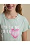 Graphic Print T-Shirt with Crew Neck and Short Sleeves - 5