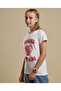 Graphic Print T-Shirt with Crew Neck and Short Sleeves - 3