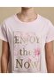 Graphic Print T-Shirt with Crew Neck and Short Sleeves - 5