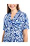 Patterned Shirt with Lapel Collar and Short Sleeves - 5