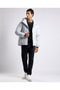 Quilted Hooded Puffer Jacket with Zipper Closure - 3