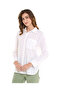 Schiffli Shirt with Classic Collar and Long Sleeves - 2