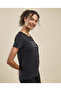 Typography Print T-Shirt with Crew Neck and Short Sleeves - 2